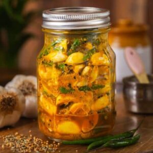 জলপাই রসুনের আচার / Olive Garlic Pickle